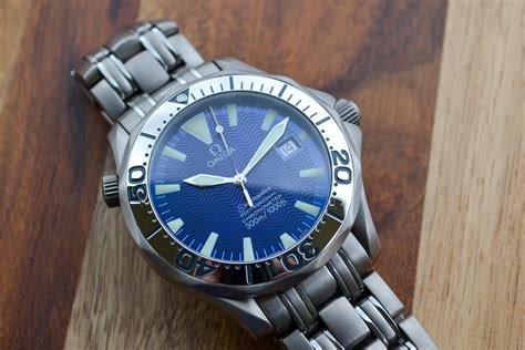 omega seamaster professional electric blue titanium